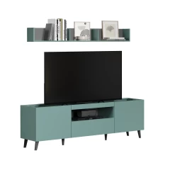 Tv-meubelset Melton | 181 X 42 X 175 Cm | Anthracite Blue -Songmics Winkel Naamloos 213e