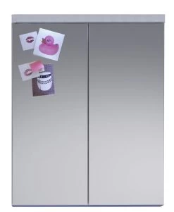 Spiegelkast Nightlife | 65 X 21 X 80 Cm | High Glossy White -Songmics Winkel Nightlife BD 1320 503 01 frontal mit Deko Freisteller 2960