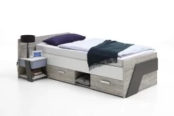 FMD Nachtkastje Nano Met Achterwand - Grijs/blauw/eik -Songmics Winkel Nona 1 3 fd9f