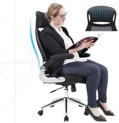 Songmics Bureaustoel Xavi - Zwart -Songmics Winkel OBN86BK 3 2ef6