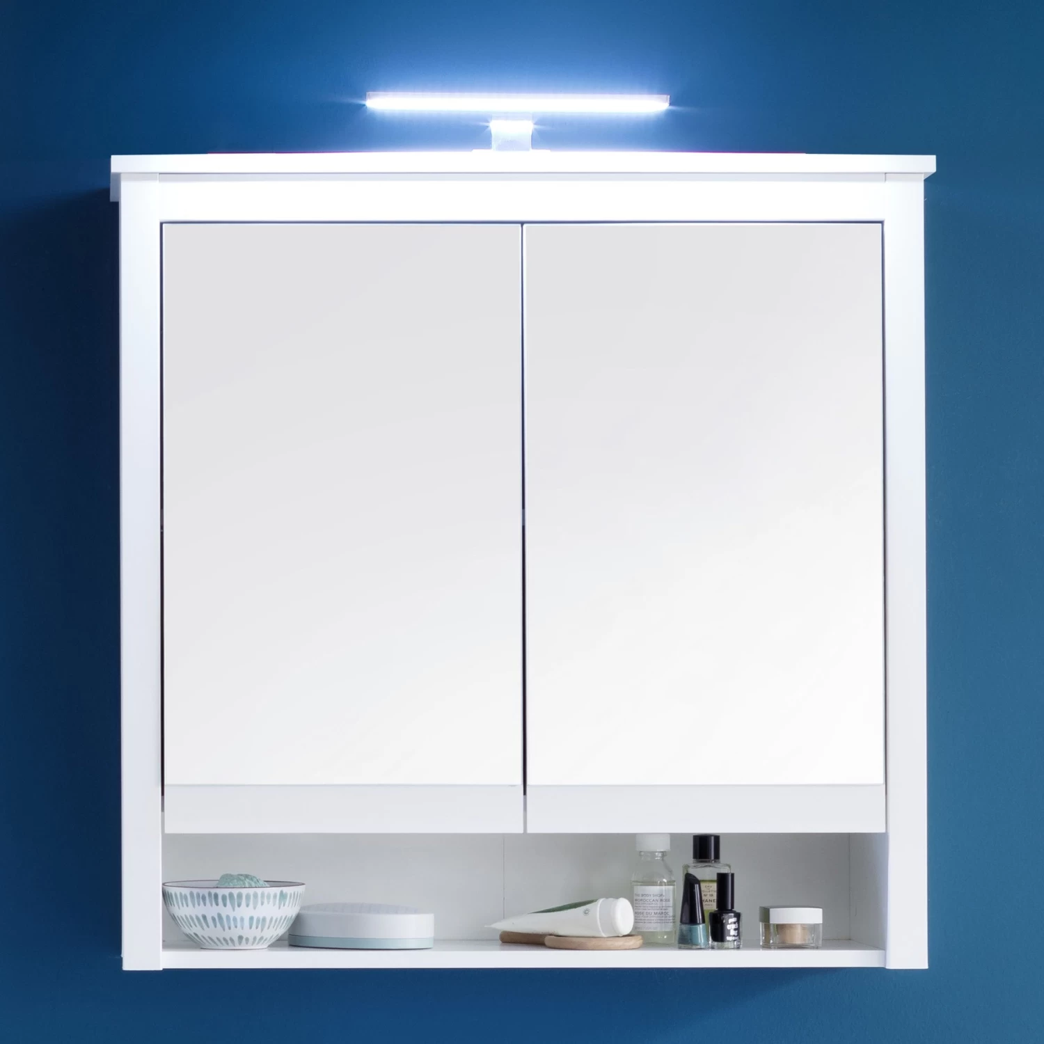 Spiegelkast Ole | Met Ledverlichting | 81 X 25 X 80 Cm | Wit 3 Spiegelkast Ole | Met Ledverlichting | 81 X 25 X 80 Cm | Wit
