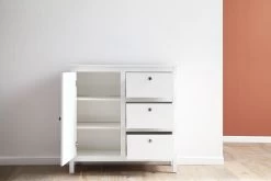 Ladekast Ole | 96 X 35 X 98 Cm | Wit -Songmics Winkel Ole KO 1839 868 01 frontal ge f 20180420 26bc