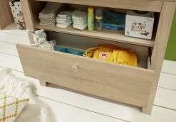 Luiertafel Met Opbergruimte Olivia | 96 X 69 X 104 Cm | Light Oak Melamine -Songmics Winkel Olivia BZ 1553 630 45 Detail Schubladen 20190307 c53f