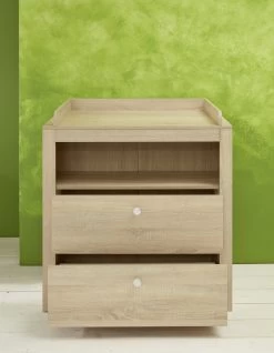 Luiertafel Met Opbergruimte Olivia | 96 X 69 X 104 Cm | Light Oak Melamine -Songmics Winkel Olivia BZ 1553 630 45 frontal ge f 2190307 deb2