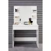 Make-uptafel Basix | 85 X 40 X 141 Cm | 100% Melaminegecoat | Wit