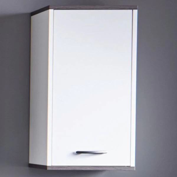 Hangkastje California/San Diego | 32 X 21 X 60 Cm | Wit Melaminegecoat | Smoky Silver-design 3 Hangkastje California/San Diego | 32 X 21 X 60 Cm | Wit Melaminegecoat | Smoky Silver-design