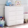 Commode | 100% Melaminegecoat | 4 Laden | Zachtsluitend | Baby- En Kindvriendelijk | Zelfmontage