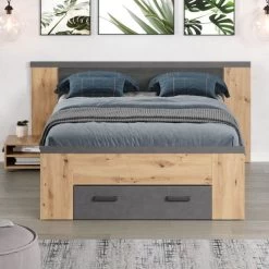 Tweepersoonsbed Follow | Met Nachtkastjes En Opbergruimte | Artisan Oak