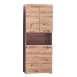 Hoge Kast Amanda/Mando | 73 X 31 X 190 Cm | Espen-eiken Kleur