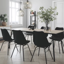 Kuipstoel Brett - Zwart