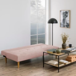 Slaapbank Lucca - Stof Malmo, Rose 61 -Songmics Winkel Ontwerp zonder titel 100 c099