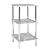 Rek Wilko 39cm, 3 Legplanken - Chroom/beton Decor -Songmics Winkel Ontwerp zonder titel 10 a019