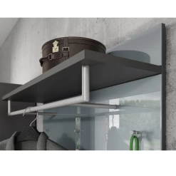 Wandkapstok Elio Met 5 Haken En Kledingroede - Zilvergrijs -Songmics Winkel Ontwerp zonder titel 11 3887