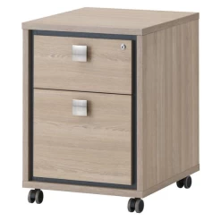 Ladeblok Op Wielen Acila 50x55x64cm, 2 Lades - Eik Decor -Songmics Winkel Ontwerp zonder titel 16 4f80