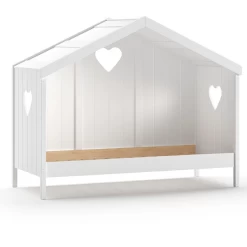 Bedhuisje Amori Met Achterwand En Uitvalbeveiliging - Wit -Songmics Winkel Ontwerp zonder titel 18 baa1