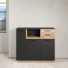 Dressoir Synnax | 128 X 40 X 113 | Anthracite Oak -Songmics Winkel Ontwerp zonder titel 1 6939