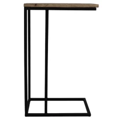 Bijzettafel Rick 40cm Mangohout - Naturel/zwart -Songmics Winkel Ontwerp zonder titel 24 1d2d