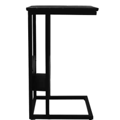 Bijzettafel Verona Mangohout Visgraatmotief - Zwart -Songmics Winkel Ontwerp zonder titel 35 c604