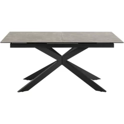 Irwine Rechthoekige Eettafel - Zwart Keramisch Blad, Uitschuifblad, 168/210 Cm -Songmics Winkel Ontwerp zonder titel 41 97c8