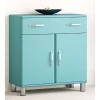 Bijzetkastje Malibu 2 Deuren 1 Lade - Laguneblauw