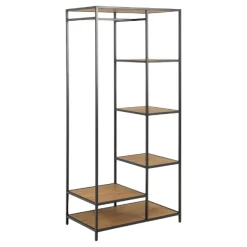 Vestiaire Dover 77cm - Zwart/wilde Eik -Songmics Winkel Ontwerp zonder titel 42 9940