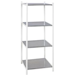 Rek Ayven 4 Legplanken - Wit/grijs