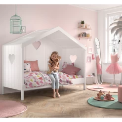 Bedhuisje Amori Met Bedlade - Wit -Songmics Winkel Ontwerp zonder titel 59 3bb0