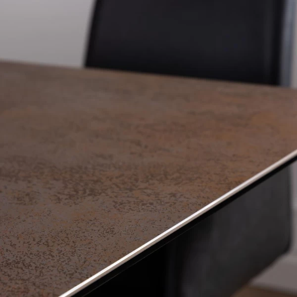 Roestbruine Rechthoekige Eettafel - 200/240x100cm 4 Roestbruine Rechthoekige Eettafel - 200/240x100cm - Afbeelding 2