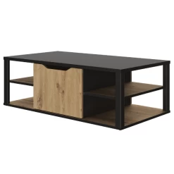 Salontafel Butch 110x60cm - Eik Decor/zwart -Songmics Winkel Ontwerp zonder titel 63 df03