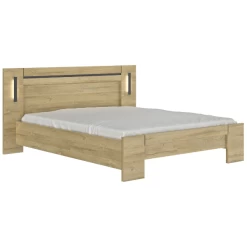 Tweepersoonsbed Soren 140x190cm Met Verlichting - Eik -Songmics Winkel Ontwerp zonder titel 70 f5da