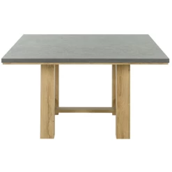 Eettafel Louane 140x140cm - Eik/beton -Songmics Winkel Ontwerp zonder titel 72 9c14