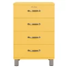 Ladekast Malibu 92 Cm Met 4 Lades - Geel