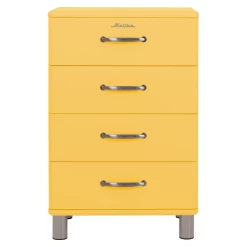 Ladekast Malibu 92 Cm Met 4 Lades - Geel