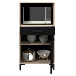 Microgolfkast Felicity 60cm, 1 Deur & 1 Lade - Naturel/zwart 12 Microgolfkast Felicity 60cm, 1 Deur & 1 Lade - Naturel/zwart -Songmics Winkel Ontwerp zonder titel 85 5d10