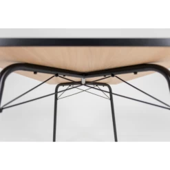 Eettafel Flow 90x90 Cm - Eik/zwart -Songmics Winkel Ontwerp zonder titel 87 d5cd