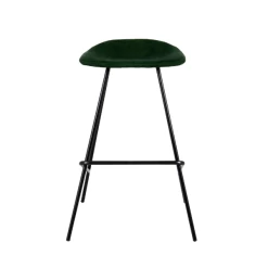 Barkruk Teddy Ribfluweel - Groen