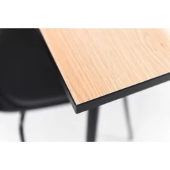 Eettafel Flow 90x90 Cm - Eik/zwart -Songmics Winkel Ontwerp zonder titel 91 b04f