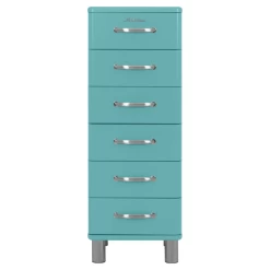 Ladekast Malibu 111,5 Cm Met 6 Lades - Laguneblauw