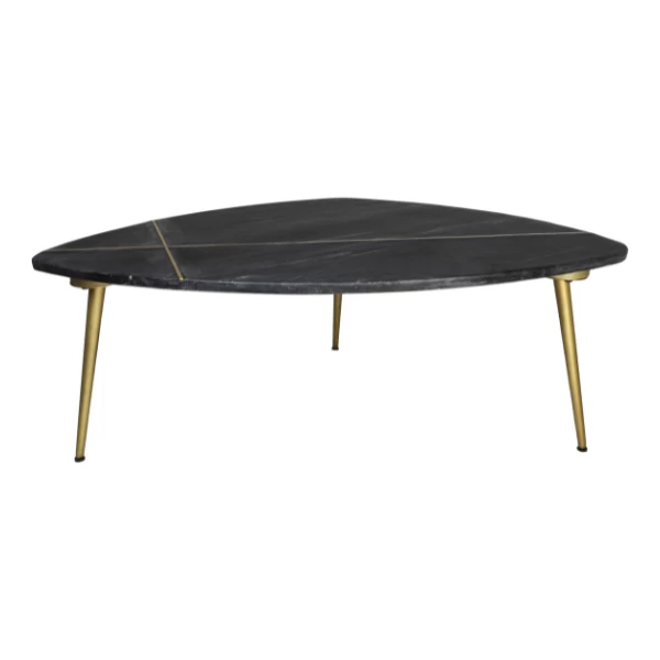 Salontafel Chandler 90x60cm - Zwart/goud 7 Salontafel Chandler 90x60cm - Zwart/goud - Afbeelding 5