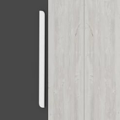 Kledingkast Bo0 Met 2 Legplanken, Kledingroede En Langwerpige Deurgreep - Grenen/antraciet -Songmics Winkel Ontwerp zonder titel 96 8613