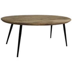 Salontafel Bern 100x60cm Mangohout - Naturel/zwart -Songmics Winkel Ontwerp zonder titel 98 95ed