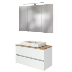 Badkamercombinatie Pisca 1 Wastafelmeubel & Spiegelkast - Wit 15 Badkamercombinatie Pisca 1 Wastafelmeubel & Spiegelkast - Wit -Songmics Winkel Ontwerp zonder titel 2021 07 20T141301.090 2e9d