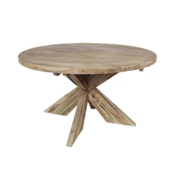 Eettafel Mosy ø130cm Rond Met Kruispoot – Naturel/teak -Songmics Winkel Ontwerp zonder titel 2021 08 24T161817.135 1 5437