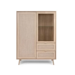 Buffetkast Bilal 102cm 2 Deuren & 2 Lades - Eik/geprint Rafia -Songmics Winkel Ontwerp zonder titel 2021 10 20T095346.804 69c1