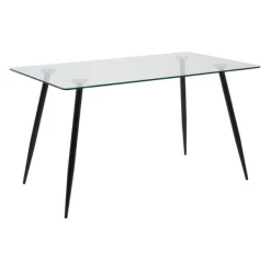 Eettafel Wilhelm 140x80 - Glas/zwart -Songmics Winkel Ontwerp zonder titel 2021 12 07T151848.127 460e