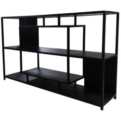 Dressoir Levels 150x35x90cm Mangohout - Zwart