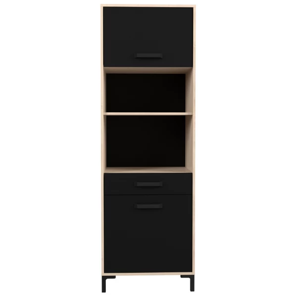 Buffetkast Felicity 60cm, 2 Deuren - Naturel/zwart 6 Buffetkast Felicity 60cm, 2 Deuren - Naturel/zwart - Afbeelding 4