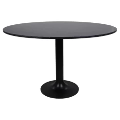 Eettafel Carine 120cm Marmer - Zwart