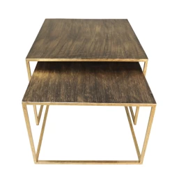 Salontafel Fletcher Set Van 2 Metaal - Antiek Goud -Songmics Winkel Ontwerp zonder titel 2022 02 02T095402.899 67f1