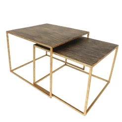 Salontafel Fletcher Set Van 2 Metaal - Antiek Goud -Songmics Winkel Ontwerp zonder titel 2022 02 02T095437.909 304e